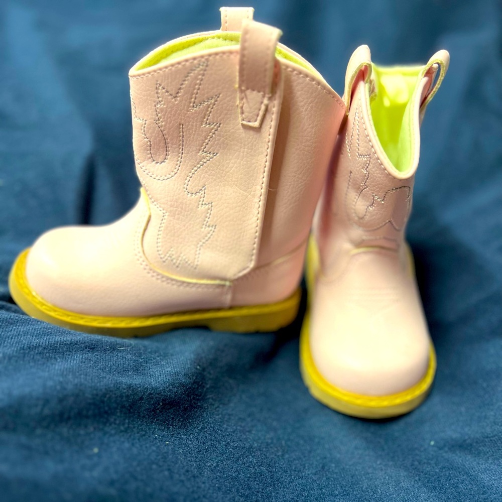 Pink Toddler Girls Cowboy Boots